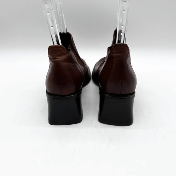 Vintage 90s Sam & Libby Square Toe Block Heel Chelsea Boots Leather Size 7.5 - Picture 3 of 7